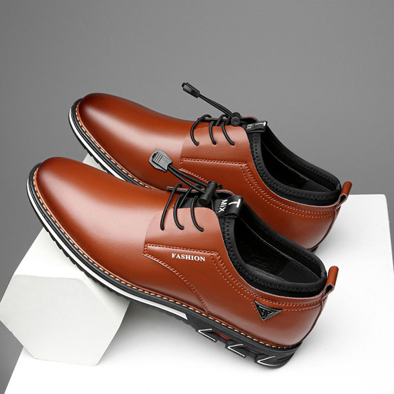 New Men Shoes Leather Cowhide  - Men Formal Wear With Sneakers recension och pris