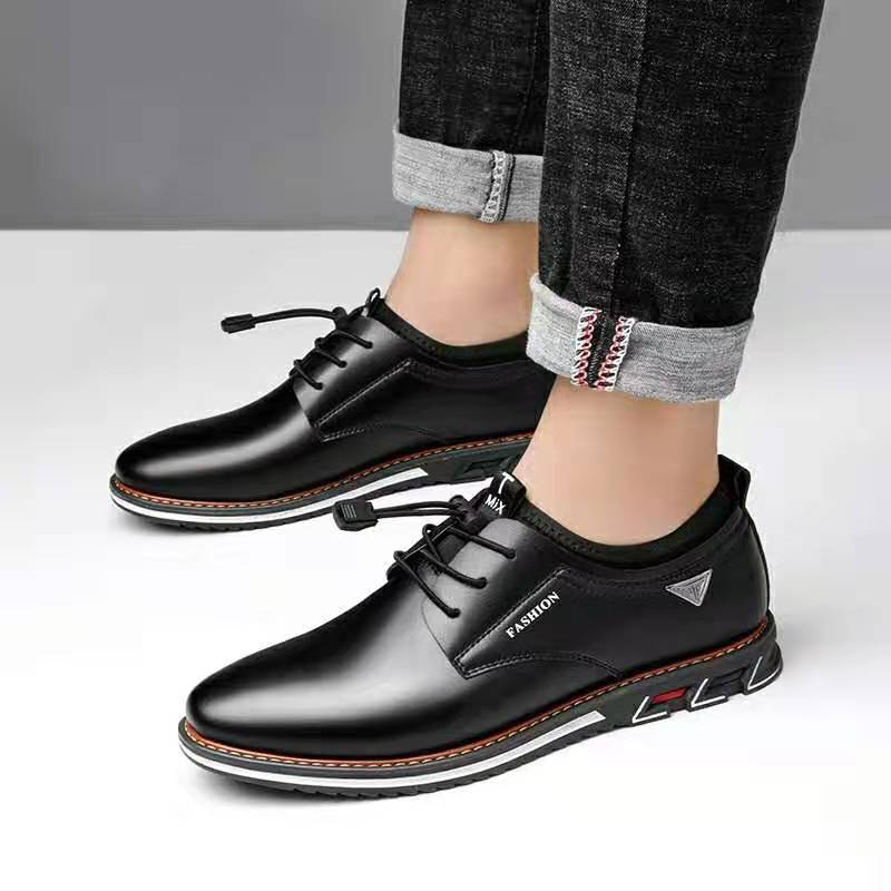 New Men Shoes Leather Cowhide  - Men Formal Wear With Sneakers recension och pris