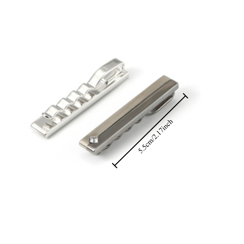 Simple Geometric Diamond Studd - Cufflinks Silver Set recension och pris