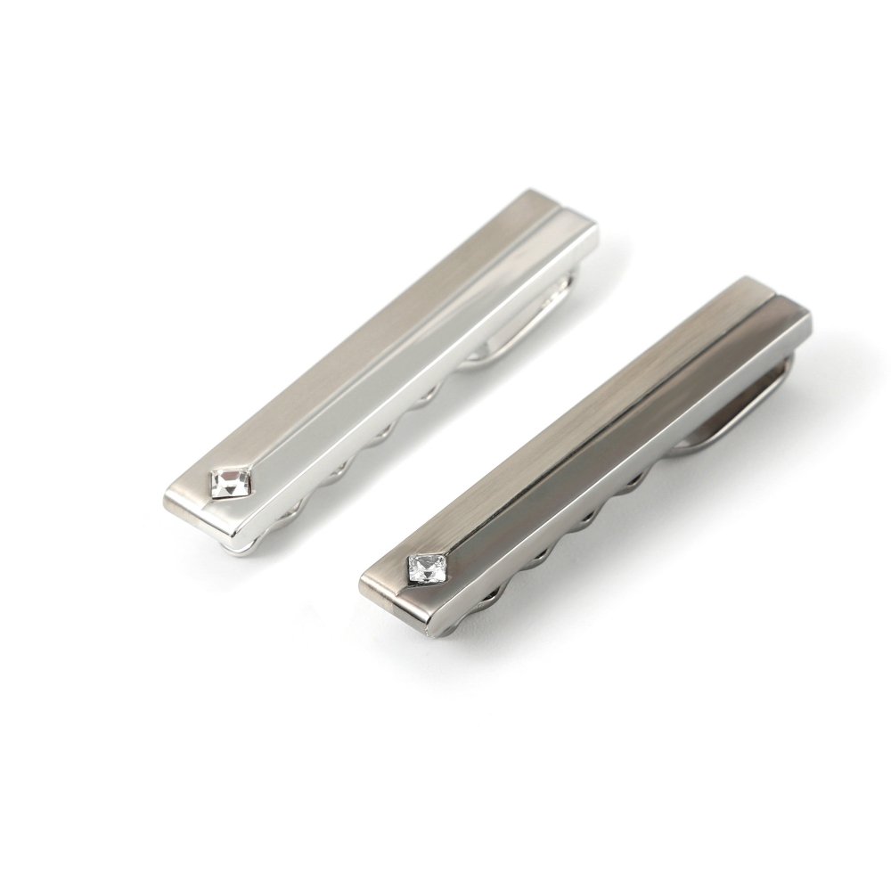Simple Geometric Diamond Studd - Cufflinks Silver Set recension och pris