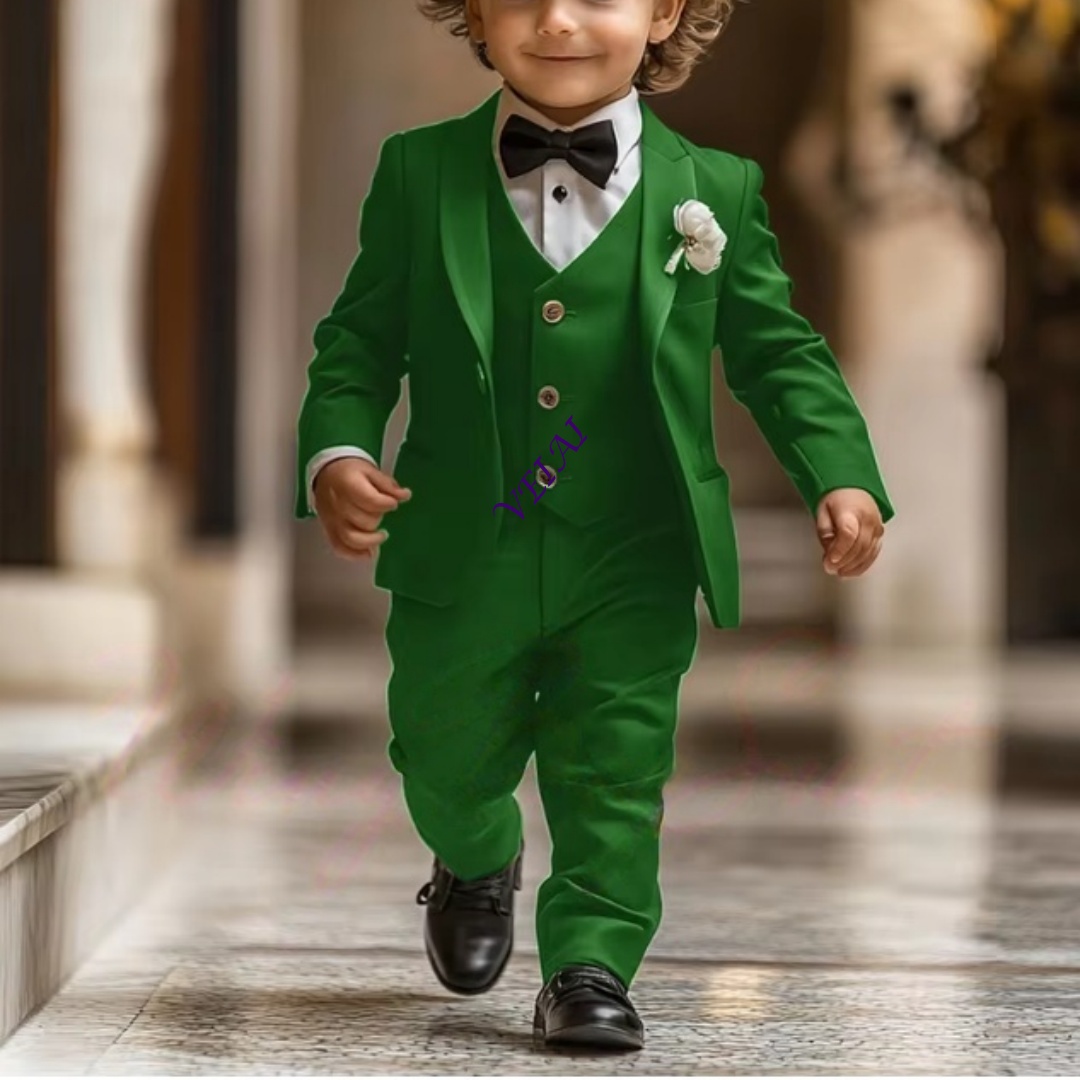 3 Piece Boy's Tuxedo Suit Set  - Mens Formal recension och pris