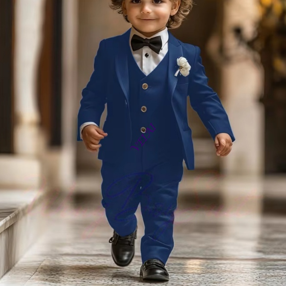 3 Piece Boy's Tuxedo Suit Set  - Mens Formal recension och pris