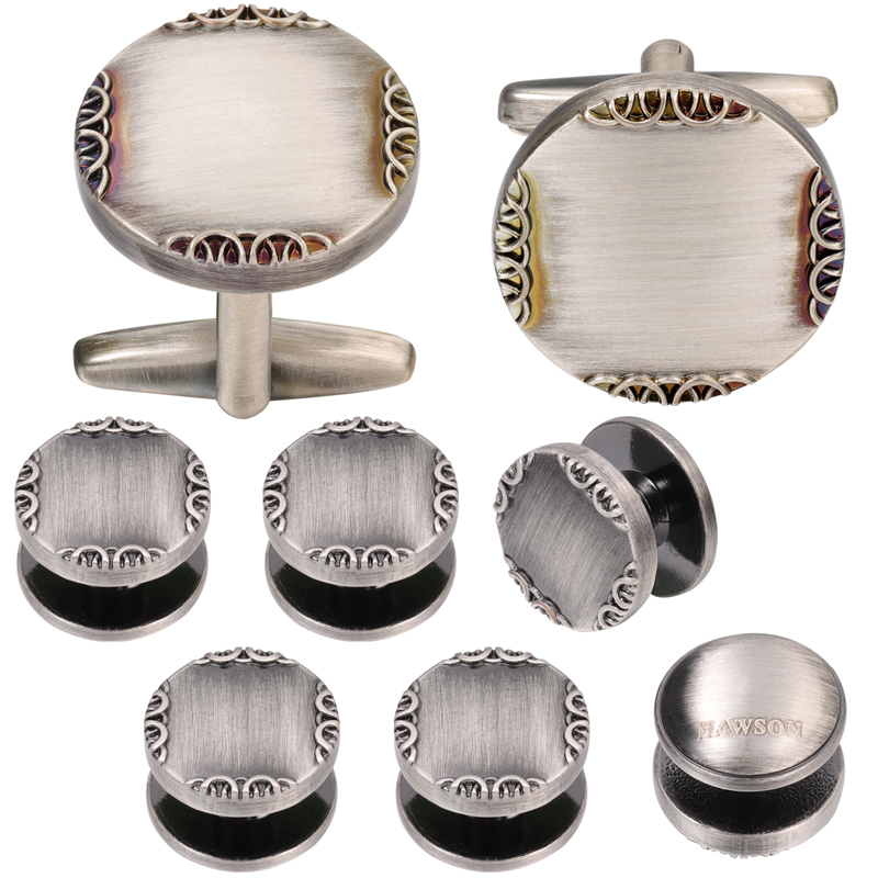 New Ancient Silver Color Cuffl - Cufflinks Silver Set recension och pris