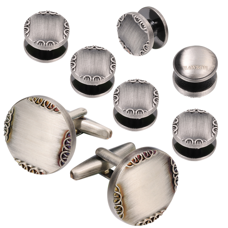 New Ancient Silver Color Cuffl - Cufflinks Silver Set recension och pris