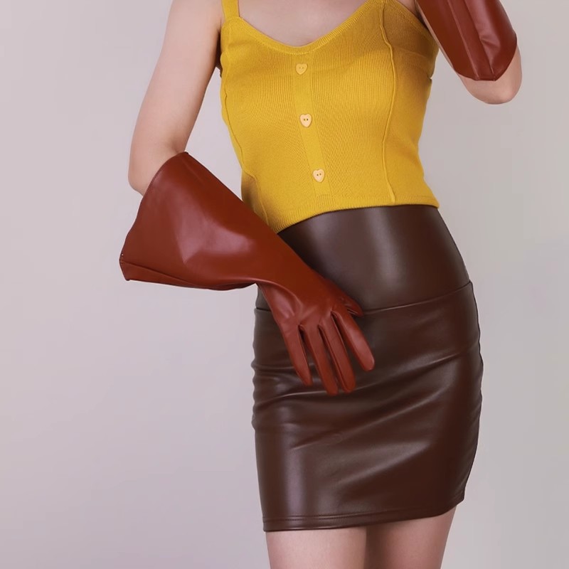 Women's Fashion PU Leather  Wi - Formal Glove Leather recension och pris