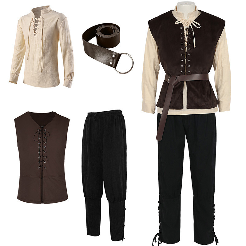 4 Pcs Men's Halloween Renaissa - Mens Formal recension och pris
