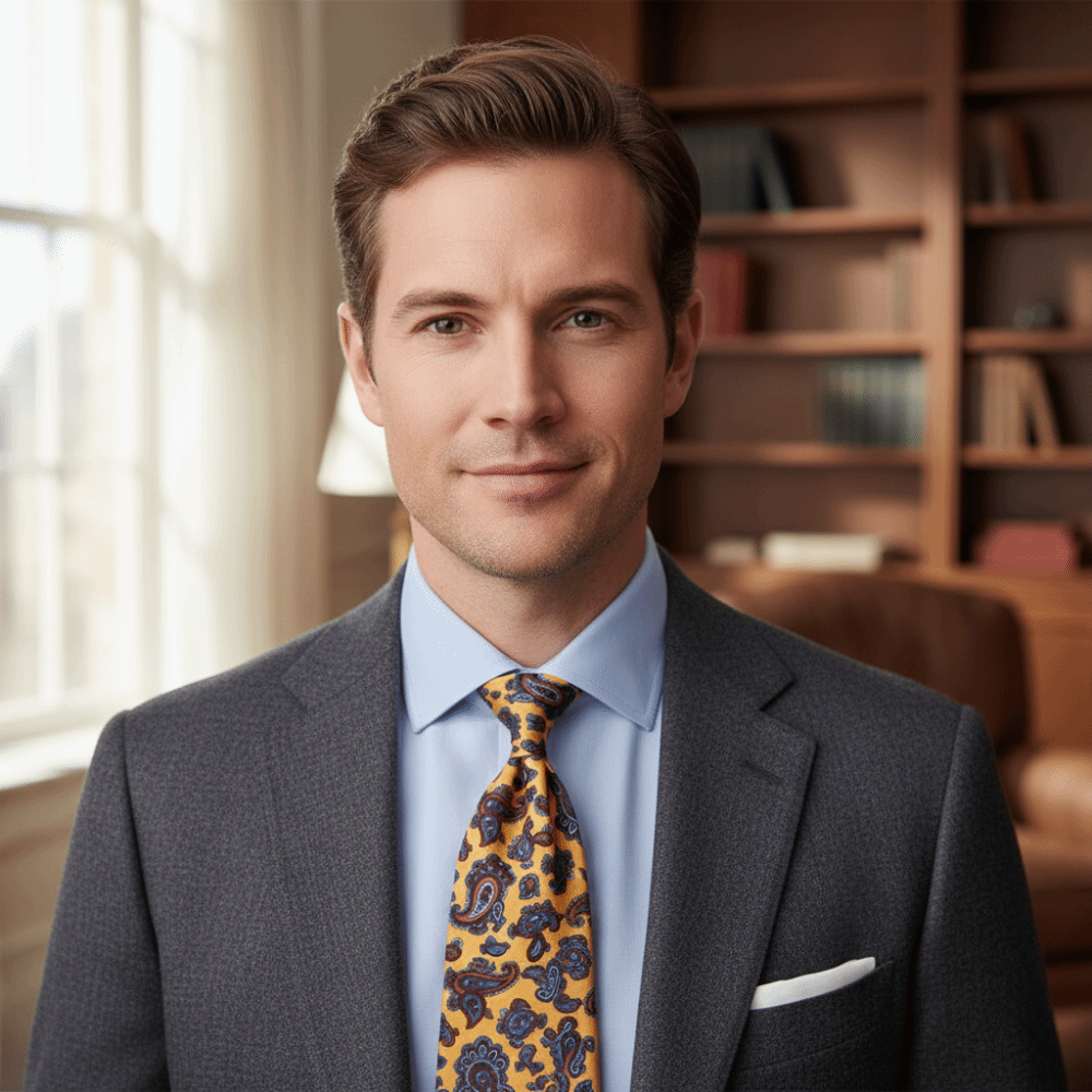 Vintage Elegant Paisley Neckti - Men Formal Wear With Tie recension och pris