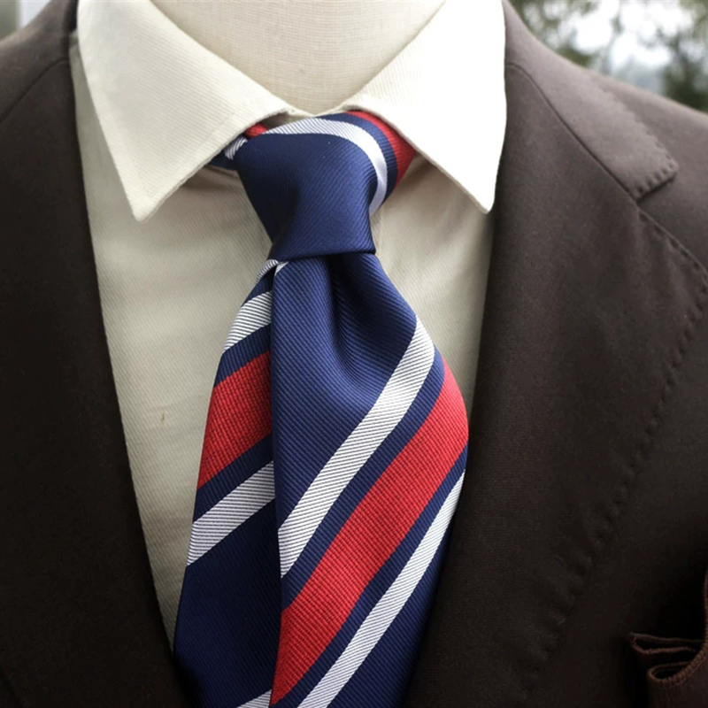 New Trendy Navy Brown Neckties - Men Formal Wear With Tie recension och pris