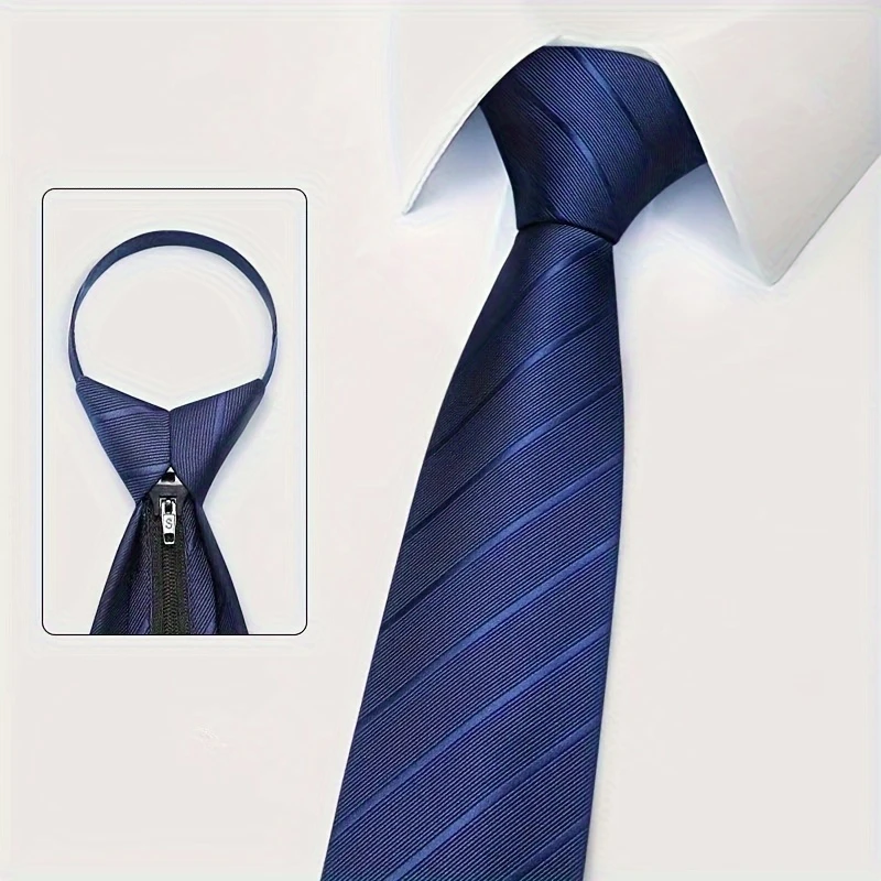6Pcs Men's Zip Tie 8cm (3.15in - Men Formal Wear With Tie recension och pris