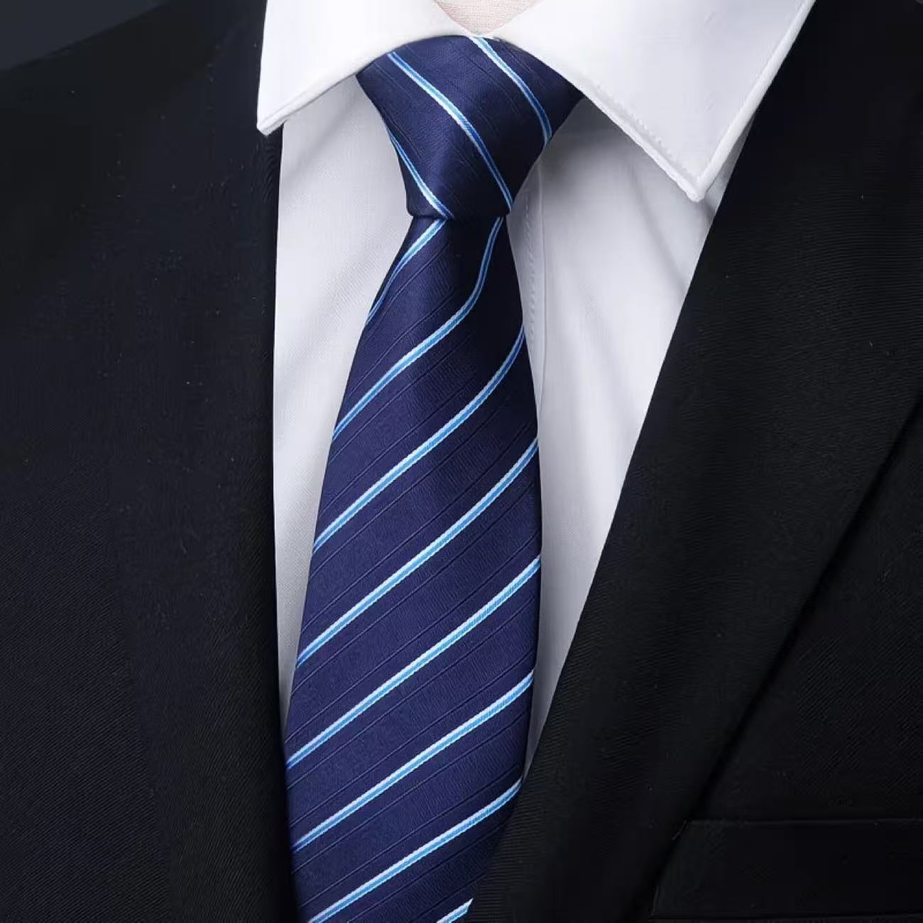 6Pcs Men's Zip Tie 8cm (3.15in - Men Formal Wear With Tie recension och pris