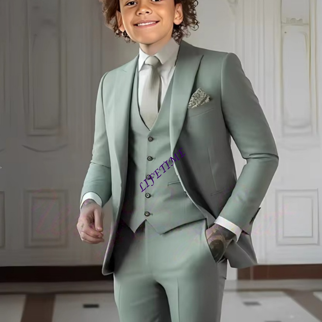 Light Green Three-piece Suit f - Formal Wear For Men Kids recension och pris