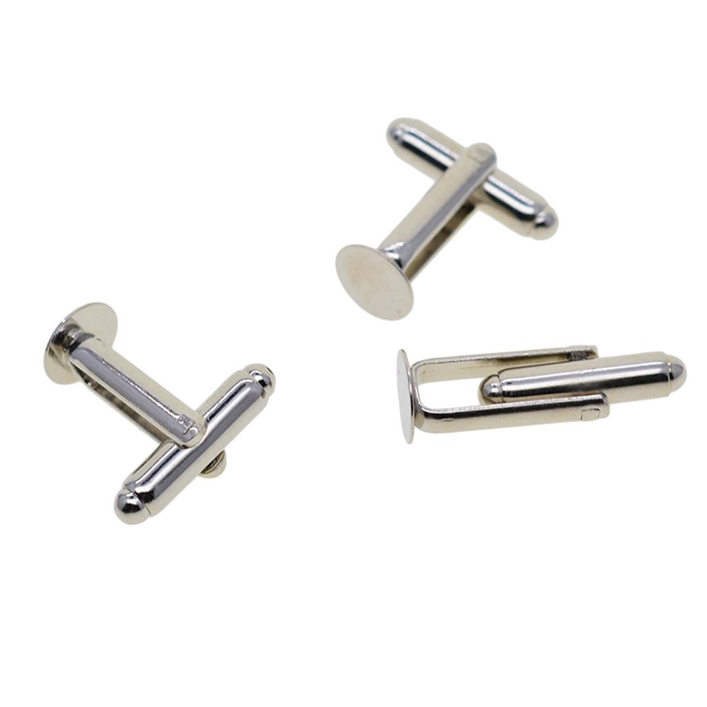 Cuff Links 8mm Silver Brass Se - Cufflinks Silver Set recension och pris