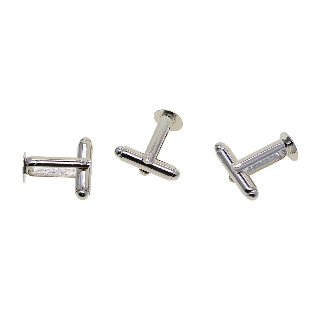 Cuff Links 8mm Silver Brass Se - Cufflinks Silver Set recension och pris