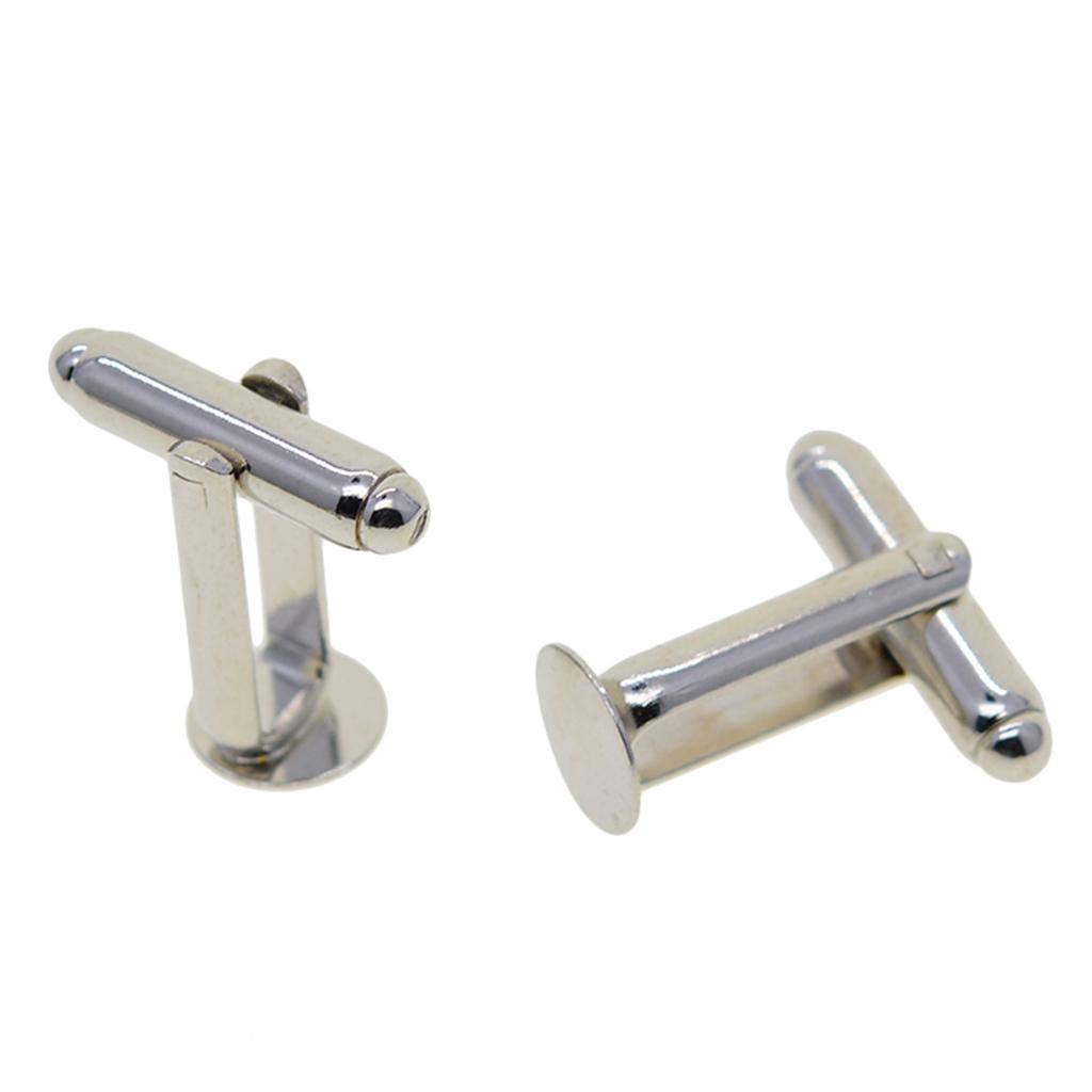 Cuff Links 8mm Silver Brass Se - Cufflinks Silver Set recension och pris