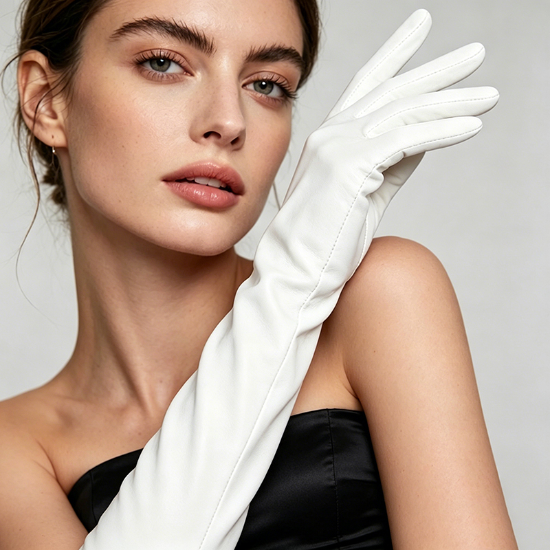 49cm Women Faux Leather PU Lon - Formal Glove Leather recension och pris